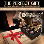 Cocktail Smoker Kit - 8 Wood Chips - 4 Flame Jet Torch - Old Fashioned Cocktail Kit - Whiskey Gift for Men for Him - Whiskey Smoker Kit - Bourbon Smoker