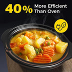 3 * 1.5 Quarts Triple Slow Cooker, Buffet Server & Warmer with 3 Removable Ceramic Pots, 3 Adjustable Temp Settings & 3 Metal Lid Rests, Stainless Steel, Silver