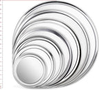 New Star Foodservice 50776 Pizza Pan/Tray, Wide Rim, Aluminum, 18 Inch