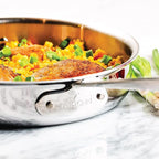 All-Clad D3 3-Ply Stainless Steel Cookware Set – 7-Piece Pots and Pans Set, Induction, Oven Broiler Safe 600F - Includes Frying Pans, Saucepans, Sauté Pan, Stockpot, Professional Cookware – Silver