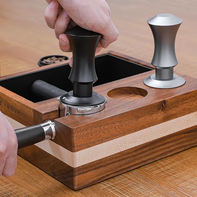 51mm Espresso Tamper, Premium Barista Coffee Tamper with 20lb/30lbs Replacement Springs & 100% Stainless Steel Ripple Base, Constant 30lb, Compatible with Delonghi Espresso Coffee Machine