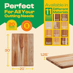 Riveira Teak Wood Cutting Board – Gourmet Teak Grandeur: 20 x 30 Wooden Cutting Board – Natural Wooden Cutting Boards For Kitchen Decorative – Innovative Juice Grooves Teak Wooden Chopping Board