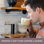 Manual Coffee Grinder | Coffee Gift Set | 6 Star Conical Burr Coffee Grinder with Adjustable Settings | Coffee Bean Grinder with Travel Case | Portable Hand Coffee Grinder