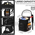 Cooler Backpack, Lightweight and Soft Backpack Cooler for Men Women, Insulated Lunch Bag for Camping Traveling Hiking