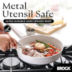 THE ROCK SOHO 11-Inch Ceramic Non Stick Frying Pan – Nothing Sticks, Never Warps, Lasts Longer, Non Toxic Skillet with Heat-Resistant Handle, PTFE PFOA & PFAS Free, Oven & Dishwasher Safe, Cream