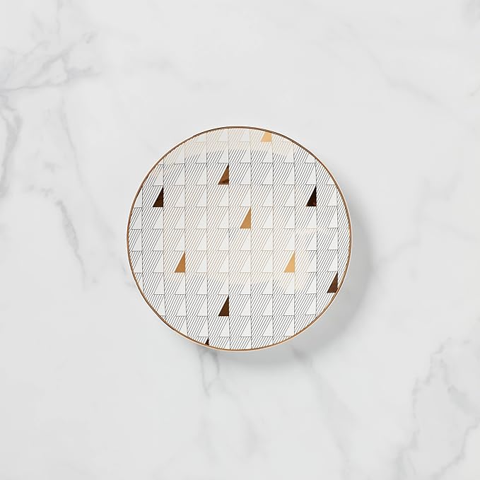 Lenox White Trianna Gold Salad Plate, 1.27 LB