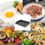 Onlyfire Universal Enamelled Cast Iron Cooking Griddle, Nonstick Coating Griddle Flat Top Grill Plate with extra high sidewalls for All Gas Grills and 4 Burner Range Oven, 23" x 16"