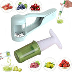 Grape Cutter suit, Stainless Steel Fruit Cutter for Grapes, Strawberries and Cherry Tomatoes, Slice into Quarters, Effortless Kitchen Tool for Fruit Salad Preparation, Quick and Easy Meal Prep