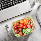 M MCIRCO 24-Piece Glass Food Storage Containers with Upgraded Snap Locking Lids,Glass Meal Prep Containers Set - Airtight Lunch Containers, Microwave, Oven, Freezer and Dishwasher,White