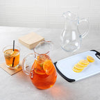 Bev Tek 57 Ounce Water Pitchers, 6 Heavy-Duty Water Jugs - Dishwashable, Shatterproof, Clear Polycarbonate Beverage Serveware, For All Kinds Of Beverages - Restaurantware