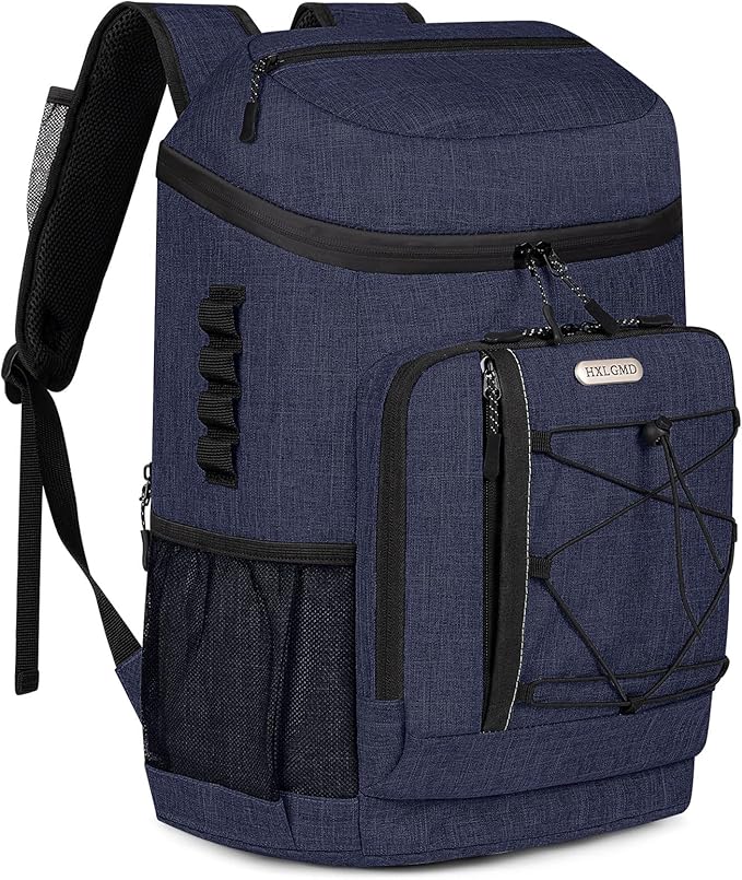 Backpack Coolers Insulated Leak Proof 30 Cans, Soft Sided Insulated Cooler Bags Ice Chest Backpack for Beach Travel Camping, with Reusable Ice Packs