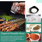 Crystal Salt and Pepper Shakers Set for Table, Small Glass Salt and Pepper Shakers