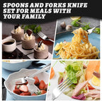 TIVOLI Silverware Set for 4, 20 Piece Heavy Duty Stainless Steel Flatware Utensils Cutlery Set Including Steak Knife Fork and Spoon, Dishwasher Safe, Gift Package for Wedding Housewarming (Silver)