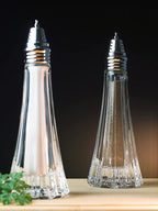 Salt and Pepper Shaker Set - Spice Dispenser Set - Cut Crystal - Large Beautiful Shakers - 7.5" H - Made in Europe - by Barski