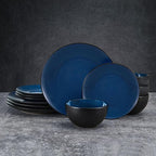 Pfaltzgraff Lucy 12 Piece Dinnerware Plate and Bowl Set, Service for 4