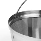 Reusable Coffee Filters 8-12 Cup Permanent Coffee Filters Basket Washable Compatible with Mr. Coffee Black & Decker Coffee Maker Filter 6-12 Cup