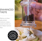 Cole & Mason 505 Refillable Spice Mill - Kitchen & Home Accessory - Table Pepper Grinder - Peppercorn Included - Acrylic - Pepper Mill 5.5"