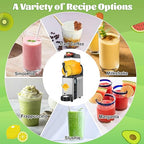 Commercial Slushie Machine, Slushy Machine for Home, 12L Slushie Maker Frozen Drink Maker, No Ice Need, Slush Cocktail Margarita, Smoothie Machine, Kitchen Appliances, Party Bar Amusement Park