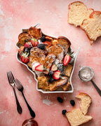 Wisconsin State Shaped Baking Dish, Serving Platter or Decorative Tray Charming Porcelain Bakeware Oven Microwave and Dishwasher Safe