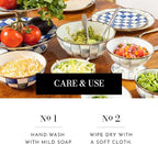 MACKENZIE-CHILDS Enamel Everyday Bowl, Serving Bowl for Entertaining, Medium, Gray-and-White Sterling Check, Set of 1