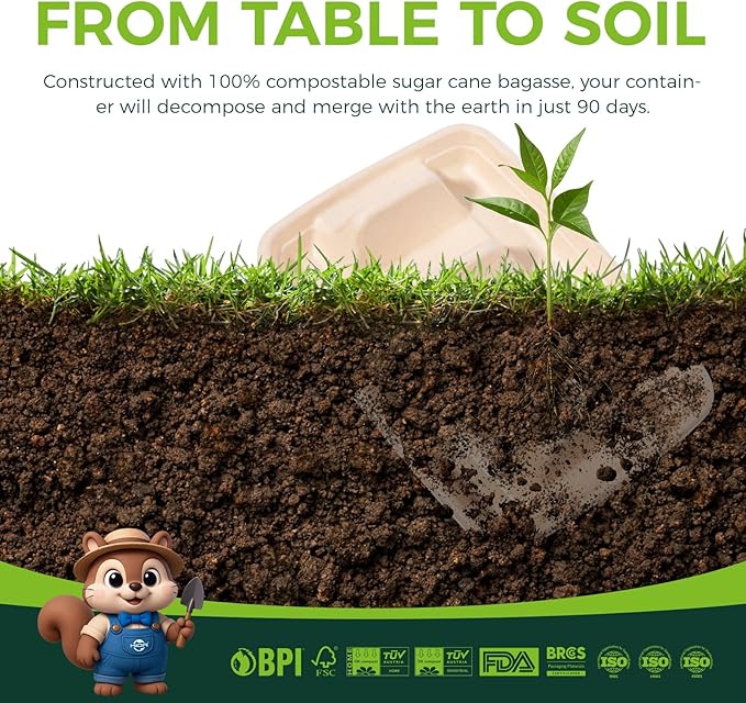 25-Pack 100% Compostable Biodegradable Paper Taco Holders, Eco-Friendly Disposable Paper Taco Tray for Taco Tuesday, Lazy Susan Taco Bar (25-Pack with lids)