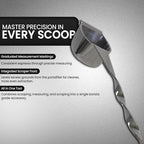 Rattleware Stainless Steel Spoon Twist – Coffee Scoop with Graduated Measure, Long Handled Espresso Spoon, Barista Tool, Coffee Bar Accessories, Measuring Tablespoon for Ground Coffee