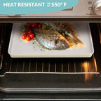 Boxiki Kitchen Nonstick Ceramic Baking Sheet/Cookie Sheet - Set of 2, Durable and Easy to Clean Baking Pans for Kitchen - Dishwasher and Freezer Safe, PFAS-Free (Half Sheet Pan)