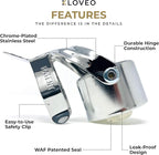 KLOVEO Champagne Stoppers - Patented Seal - Made in Italy - Professional Grade WAF Champagne Bottle Stopper - Prosecco, Cava, and Sparkling Wine Stopper