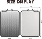 Cutting Board Double Sided,Large Size 11.8” x 15.6 ”，Food Grade 304 Stainless Steel Kitchen Cutting Board,Stainless Steel and Wheat Straw PP,Eco-friendly and easy to clean(1pcs)