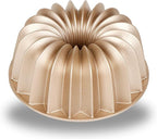 Baker's Secret Nonstick Fluted Cake Pans, Bake Unique Cakes, Die Cast Aluminum Cake Pans, 2 Layers Non-stick Coating Easy Release, Fluted Cake Pan - 9.7cups capacity 2024 - (French Wreath)