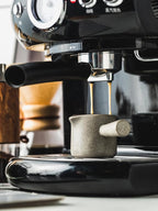 Measuring Cups Ceramic, Double Spouts Espresso Cup with Handle, Coffee Measuring Cups, Espresso Shot Milk Cup Pitcher 90 Ml, Gray