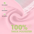 Pureegg Rectangle Table Cloth 60" x 84" – Durable Polyester Tablecloth Offers Reusable & Washable Protection, Ideal for Outdoor Party, Picnic, Wedding, Banquet and Birthday, Pink