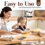 Sourdough Kit with Professional Bread Making Tools - A Complete Sourdough Bread Making Kit Including10" Round & 11" Oval Handcrafted Bannetons, Bread Lame, Danish Whisk, Bowl & Dough Scrapers