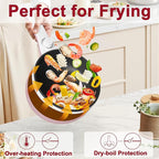 Dezin Hot Pot Electric with Steamer Upgraded, Non-Stick Sauté Pan, Rapid Noodles Electric Pot, 1.5L Mini Pot for Steak, Egg, Fried Rice, Ramen, Oatmeal, Soup with Power Adjustment