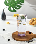 KOXIN-KARLU Mixed Drinkware 26-ounce Plastic Tumbler Acrylic Water Glasses, set of 6 Purple