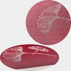 PIGCHCY Placemats Set of 8, Country Rustic Placemats Non-Slip Washable Durable Table Mats for Home/Dining Room Decoration (Red,18 X 12 inches)