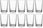Glaver's Juice Glasses 7 oz. Set of 10 Glass Cups – Beverage Water Tumblers For Home and Bar, Water, Cocktails, Iced tea. Kids Friendly Dishwasher Safe.