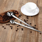 2Pcs 1 Tablespoon 2 Tablespoon Coffee Scoop Stainless Steel Long Handle Measuring Spoon 1 tbsp 2 tbsp Measuring spoon 15 ml 30 ml Coffee Scoop for Ground Coffee