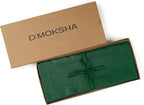D'Moksha Homes Linen Forest Green Table Runner 120 Inches Long - 100% Pure Linen Dining Table Runner 14 x 120 Inch for Summer, Fall and Halloween - Machine Washable