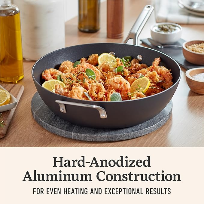 Calphalon® Hard-Anodized Nonstick 12" Jumbo Frying Pan with Lid