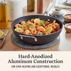 Calphalon® Hard-Anodized Nonstick 12" Jumbo Frying Pan with Lid