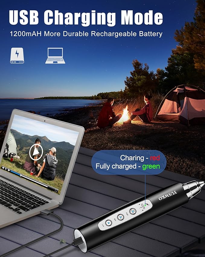 YUSWKO Rechargeable Milk Frother Handheld Frother Wand Drink Mixer for Coffee, Electric Whisk 3 Speed Adjustable, Coffee Foamer Maker with 3 Stainless Whisks Ideal Stirrers for Travel - Black