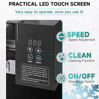 Snowflake Ice Machine, 485.0LBS/24H 1000W Shaved Ice Machine, Rapid Cooling, Food-Grade Stainless Steel Material, Snowflake Ice Maker for Dessert, Ice Cream, Suitable for Party＆Commercial Use