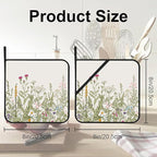 Vintage Wild Flower Pot Holders for Kitchen Heat Resistant Pot Holders Set of 2 Oven Hot Pads Pot Holders for Cooking Baking BBQ Gifts for Women