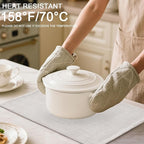 Homaxy Cloths Placemats for Dining Table Set of 6, Heat Resistant Washable Cotton Linen Blend Table Mats, Easy to Clean Place Mats for Indoor Outdoor Party Kitchen Decoration, 13" x 19", Beige