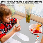 Extra Large Silicone Craft Mat 48x24 Inch – Heat Resistant Table Protector, Non-Slip Surface for Painting, DIY, Clay, Bakin, Easy Clean, Rolls Up – Use as Floor or Cutting Mat by MonsterMat