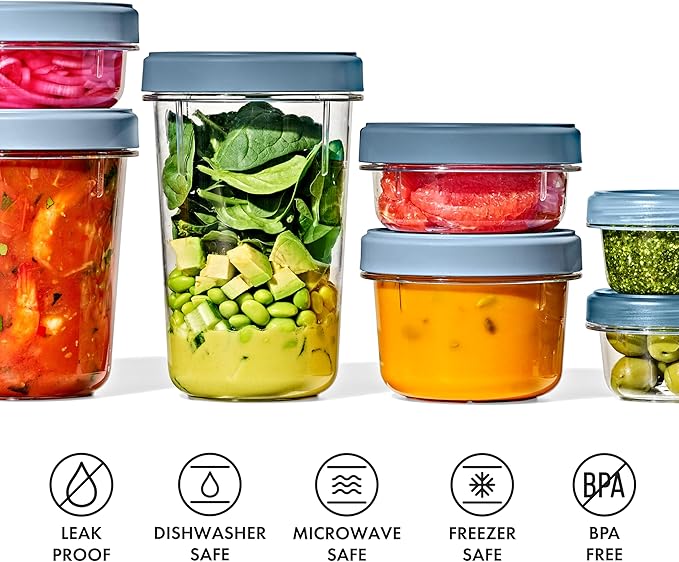 OXO Good Grips Twist & Stack Container – 40 oz – 2 Pack