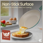 Pots and Pans Set, 23-Piece Non Stick Cookware & Bakeware Sets with Plaid Pattern, Stackable Design, Dishwasher Safe, Stain-resistant, Oven & All-Stove Safe, Tempered Glass Lid, Aqua
