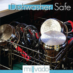 Stock Pot, Large Stainless Steel 17 Quart StockPot, Large Cooking Pot, Clear Glass Lid and Measurement Markings, Steam Hole, Induction, Gas, Electric Compatible Big Boiling Pot