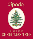 Spode Christmas Tree Gold Salad Plate, 8-Inch Porcelain Dinner & Appetizer Plate, Christmas Dinnerware, Microwave & Dishwasher Safe, Festive Collectible Seasonal Dining Plate